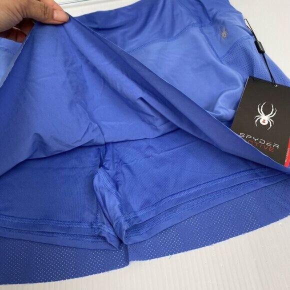 Spyder Active Sports Womens size Large  Blue SKORT Pockets Golf NEW NWT. - Picture 8 of 16